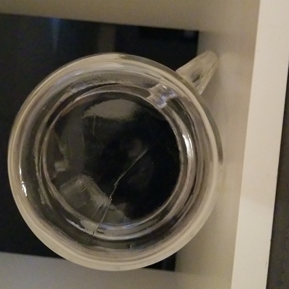 Vintage MCM Water Juice Pitcher / White & Gold Floral Pattern - Picture 13 of 17